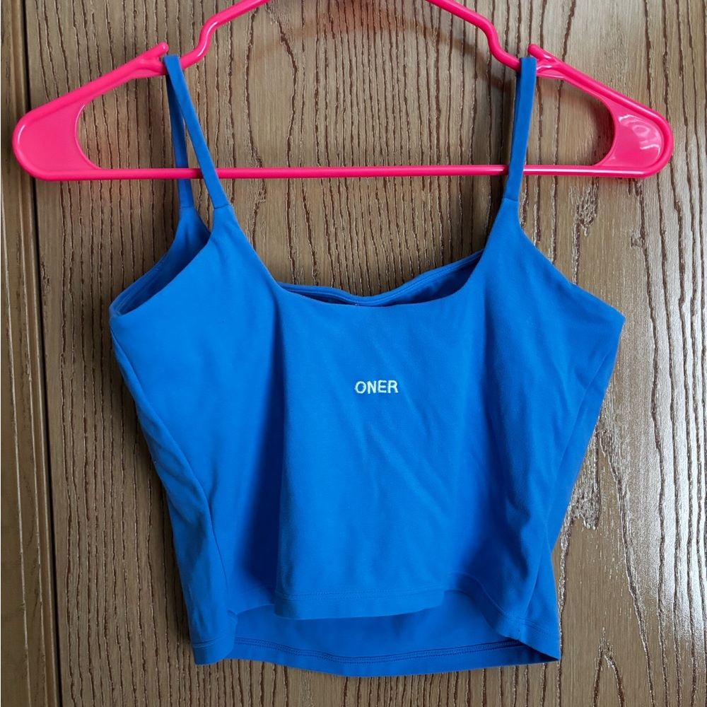 Oner active strappy mid vest - glaucous blue - size medium